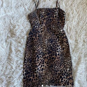 Cheetah strap bodycon dress